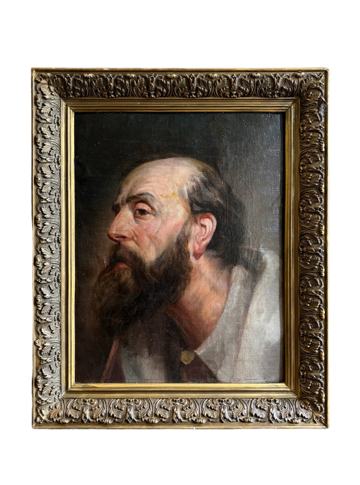 Male Portrait Oil on Canvas Early Twentieth Century