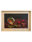 Dipinto Olio su Tela di Natura Morta di Attilio Alfieri Anni 70