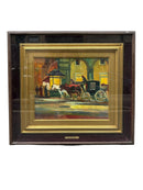 Dipinto Olio su Tela di Paesaggio Urbano di Renato Natali Anni 60