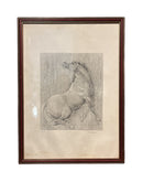 Litografia di Cavallo di Francesco Messina Anni 60