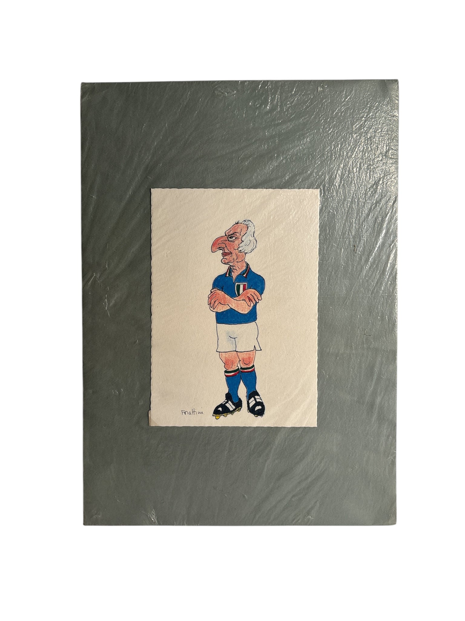 Series of Five Drawings by Giorgio Forattini