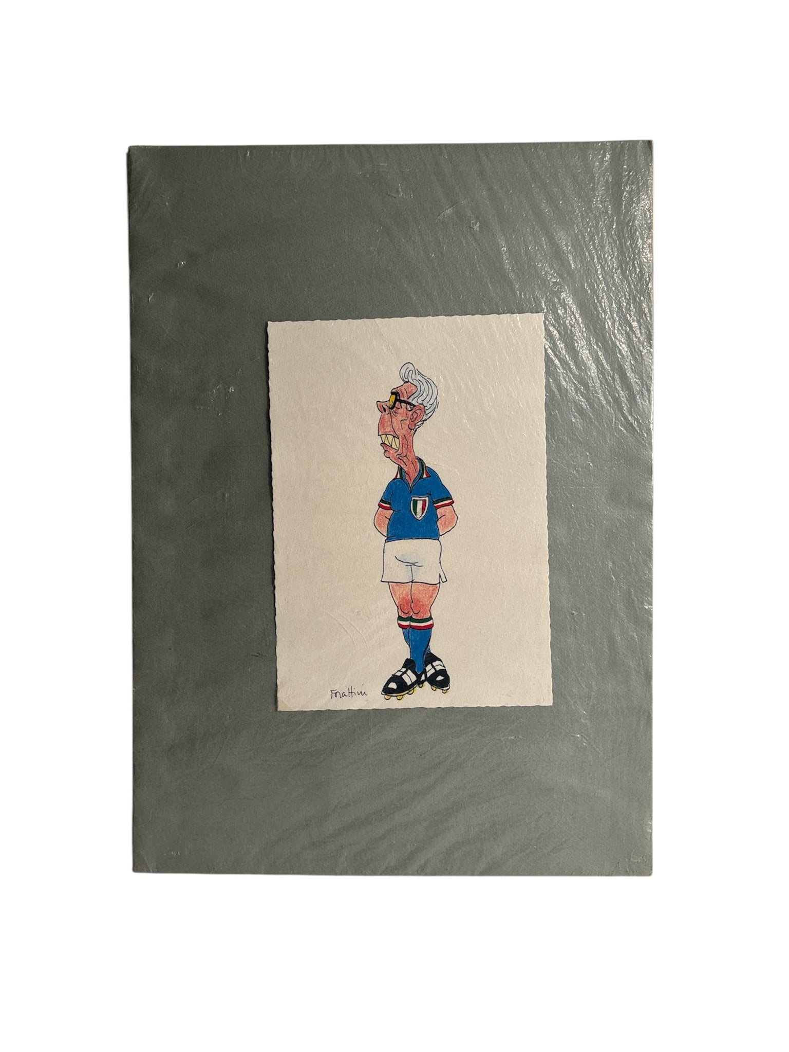 Series of Five Drawings by Giorgio Forattini