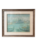 Oil Painting on Panel of the City of Venice from the 1970s