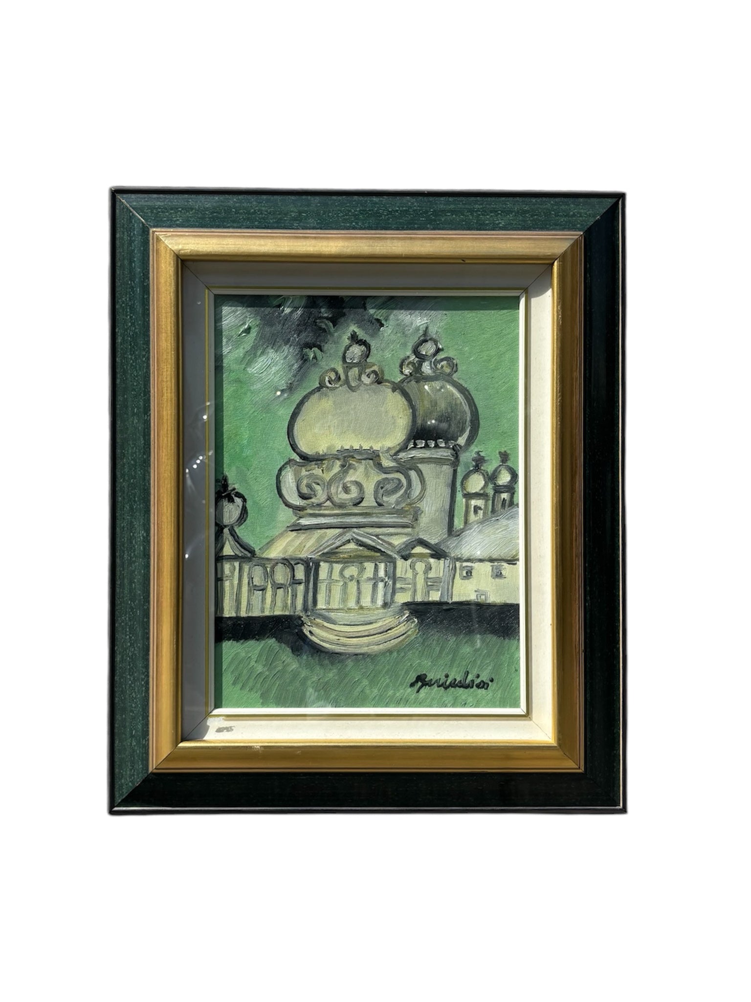 Oil Painting on Canvas of Venice by Remo Brindisi 70s