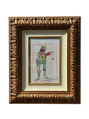 Dipinto Tecnica Mista su Carta Intelata di Franco Rognoni Anni 70