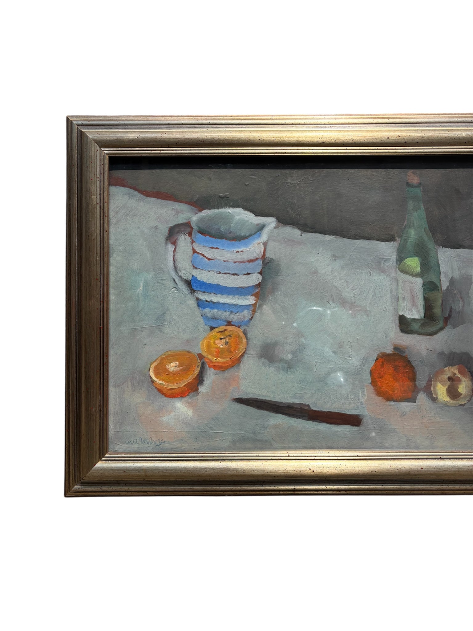 Oil Painting on Board of Still Life by Domenico Cantatore 60s