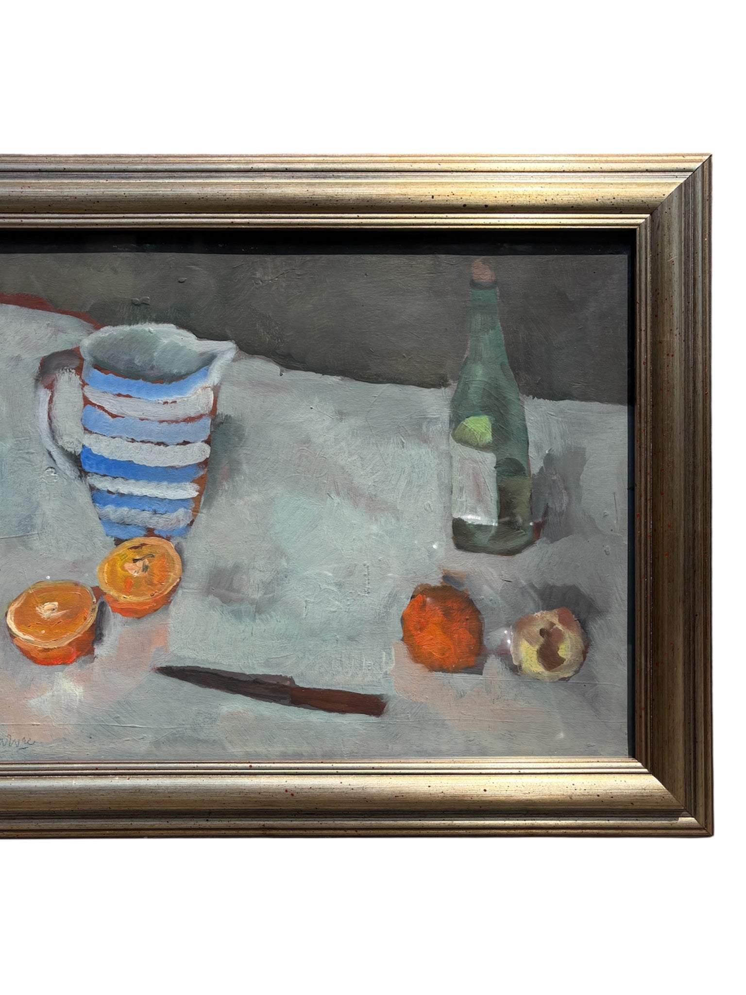 Oil Painting on Board of Still Life by Domenico Cantatore 60s