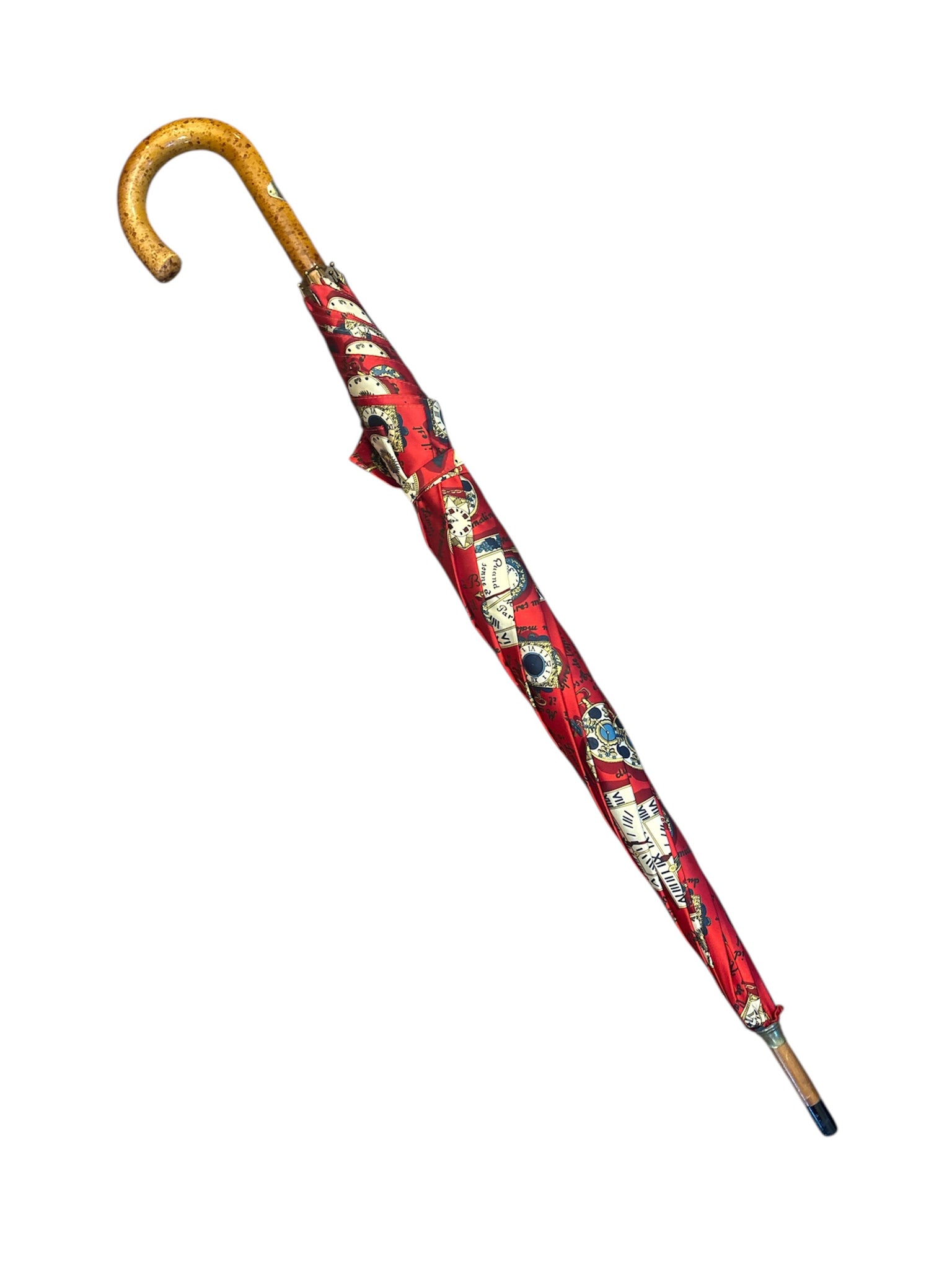 Ombrello Serie Orologi Rosso di Fornasetti Anni 90