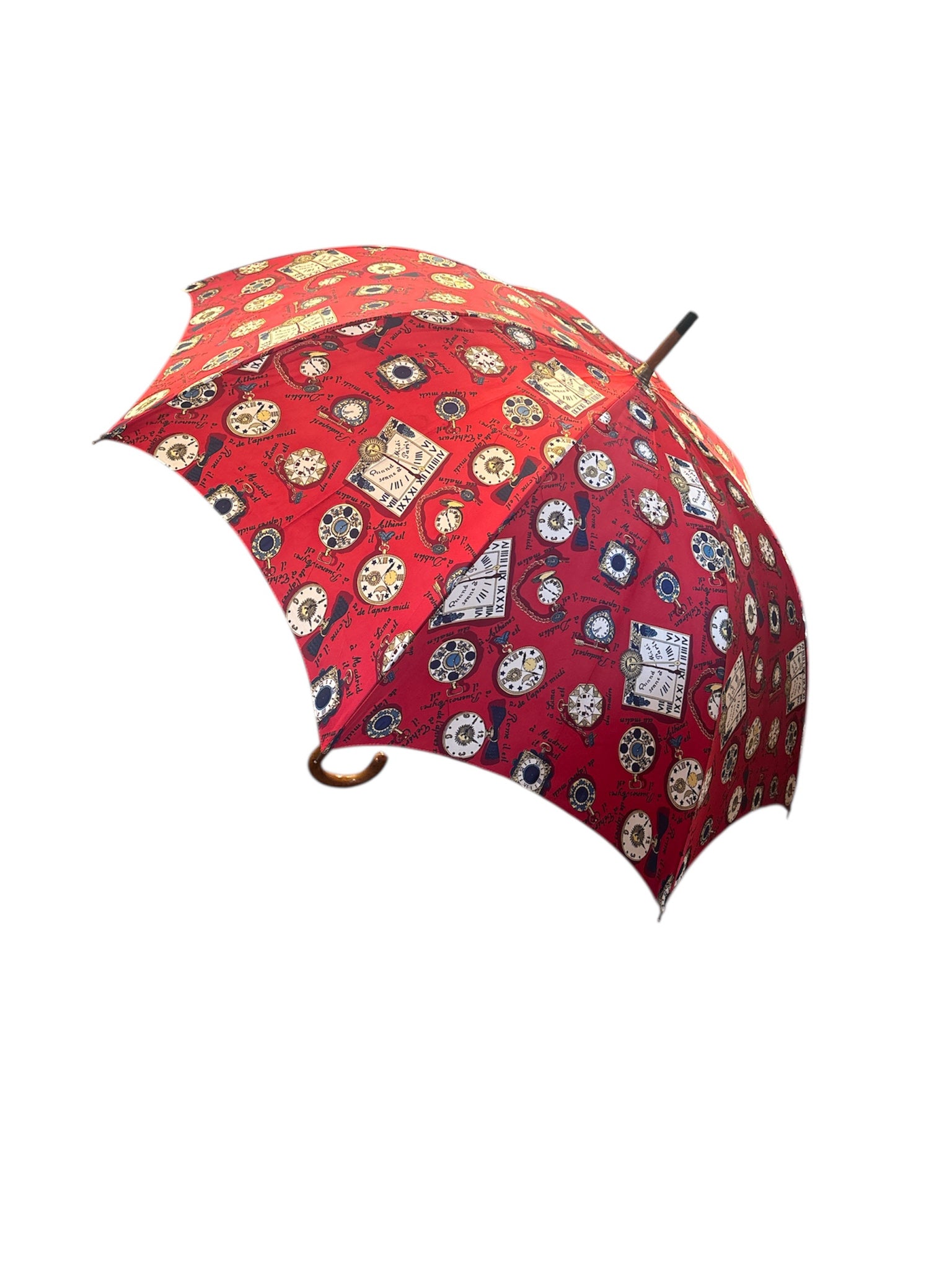 Ombrello Serie Orologi Rosso di Fornasetti Anni 90