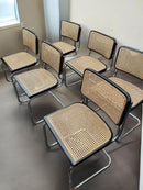 Set of 6 'Cesca' Chairs Designed by Marcel Breuer for Gavina 1960s