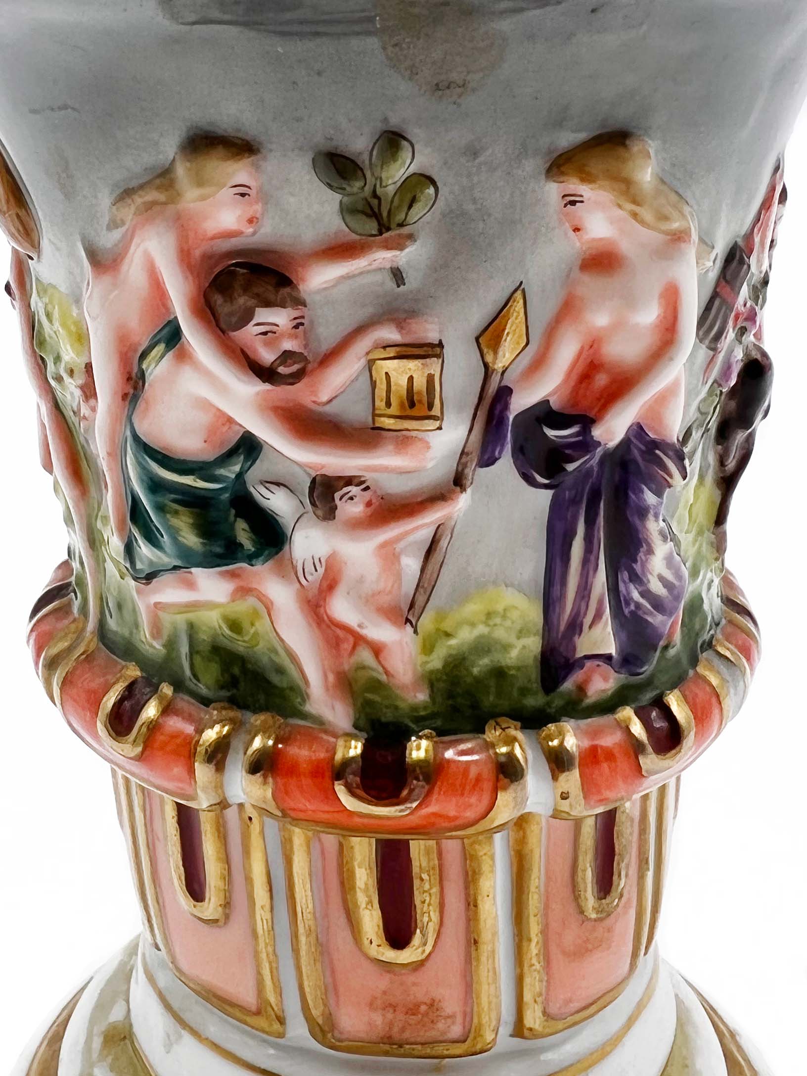 Vaso in Ceramica di Capodimonte del 1800