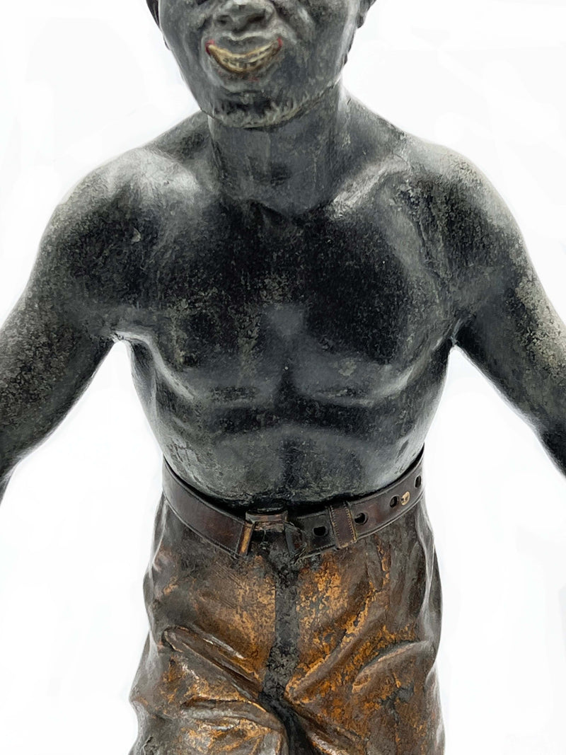 Bronze Sculpture Depicting African 30s