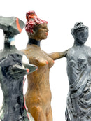 Scultura in Bronzo Policromo le Tre Grazie di Salvatore Fiume