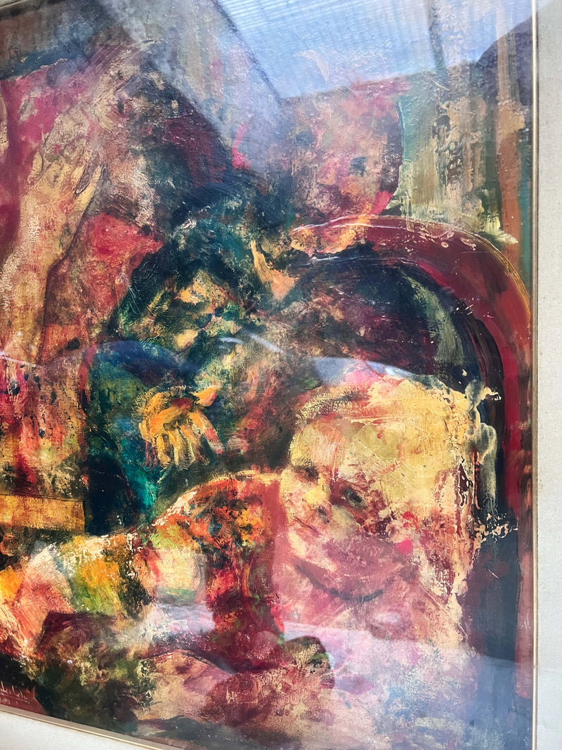 Dipinto Olio su Tela di Aldo Sterchele Anni 70