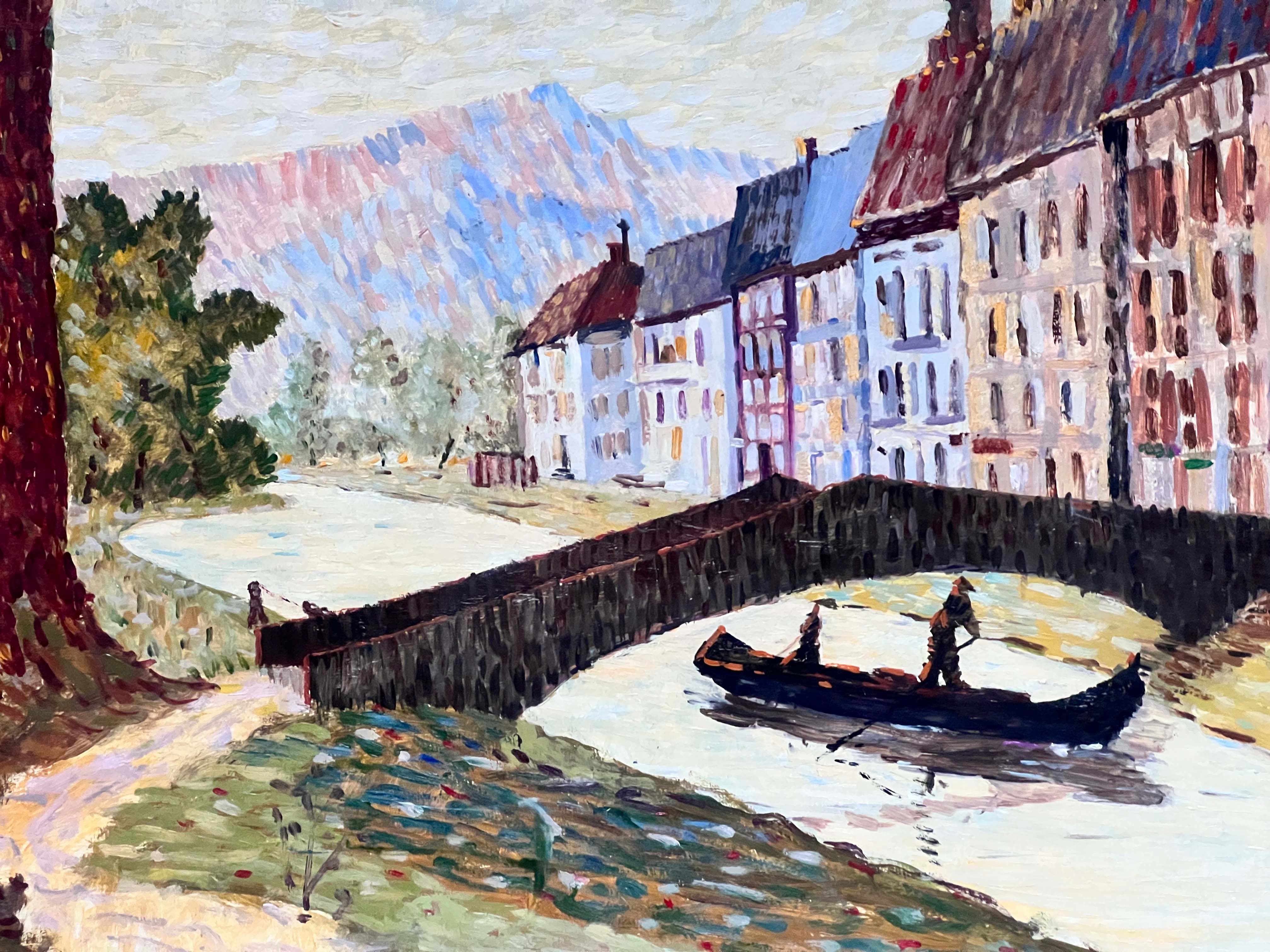 Oil painting on canvas by G. Beretta from 1958