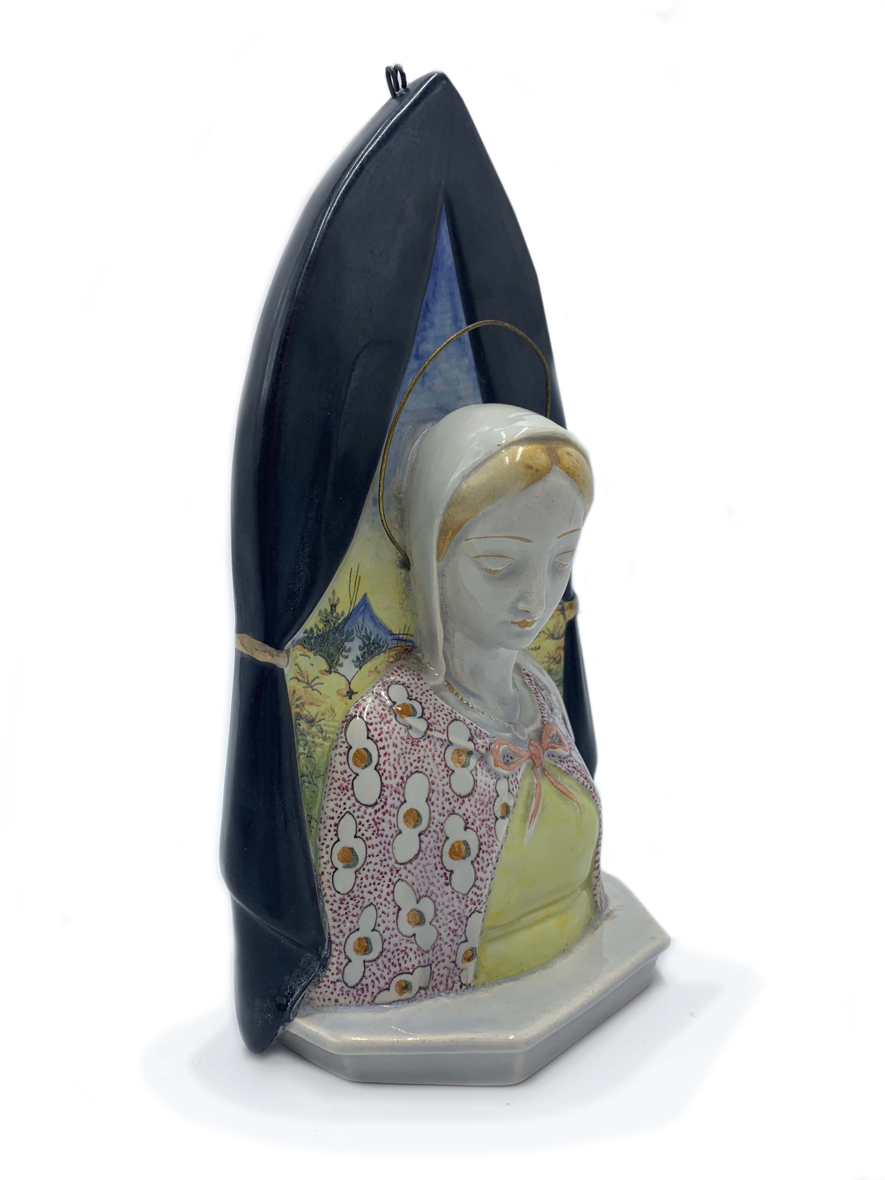 Scultura di Madonna in Ceramica di Colonnata Anni 50