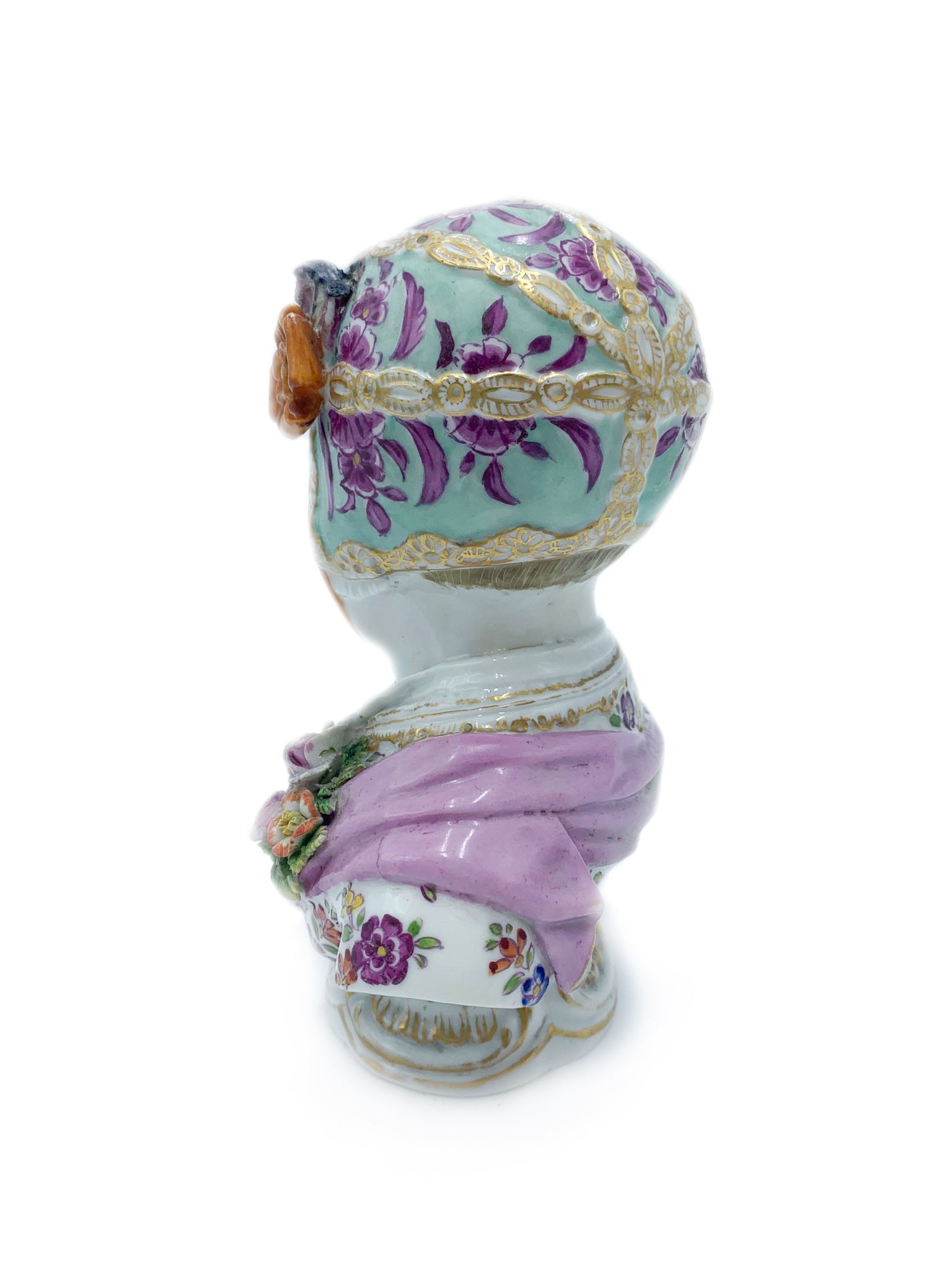 Scultura di Bambina in Ceramica Francese Anni 20