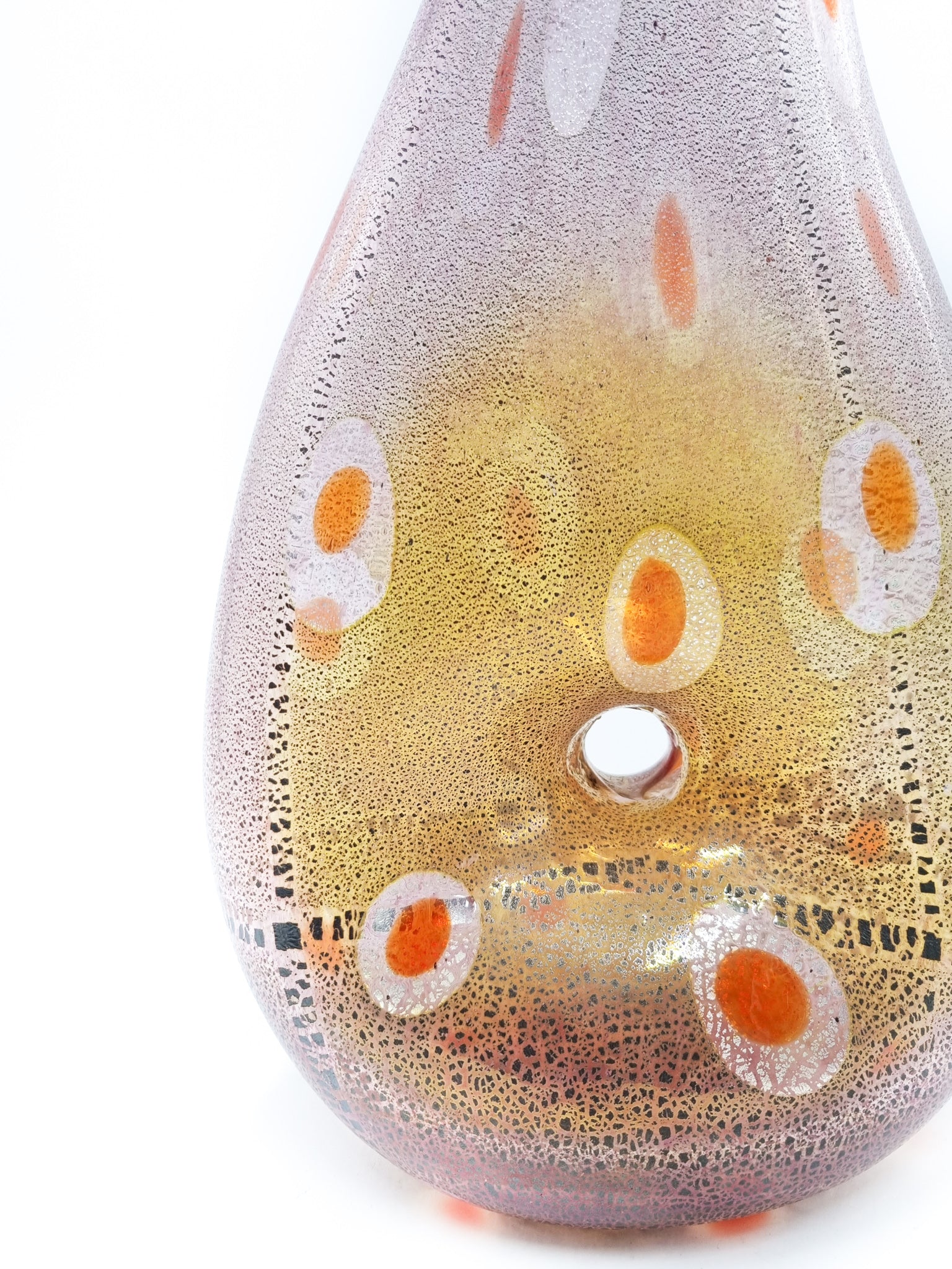 Vaso in Vetro di Murano della Vetreria Badioli Anni 70