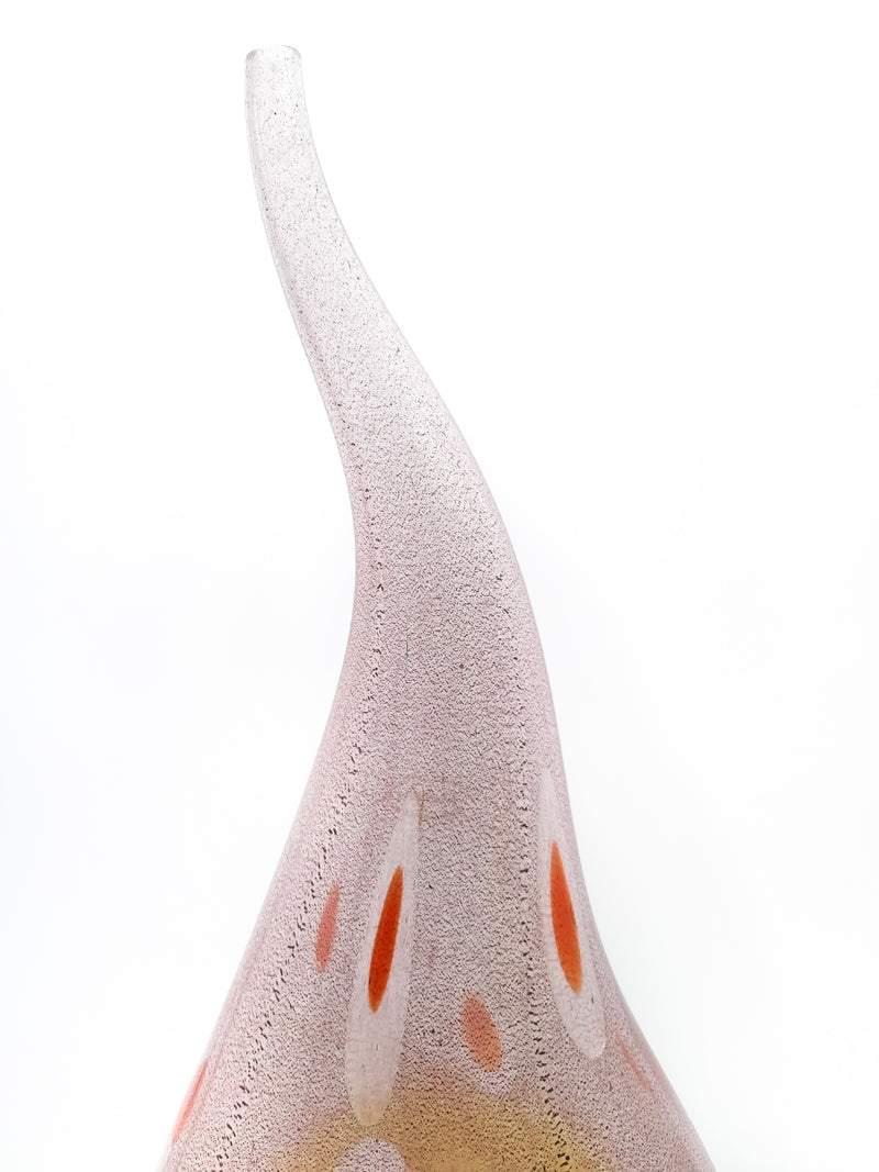 Murano glass vase by Vetreria Badioli from the 1970s