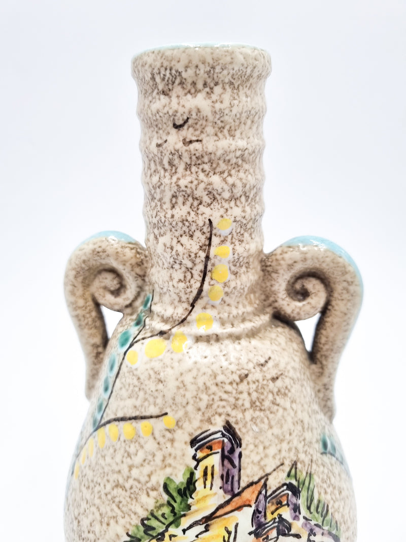Single Flower Vase in Albisola Ceramic by Vlahov from the 1960s