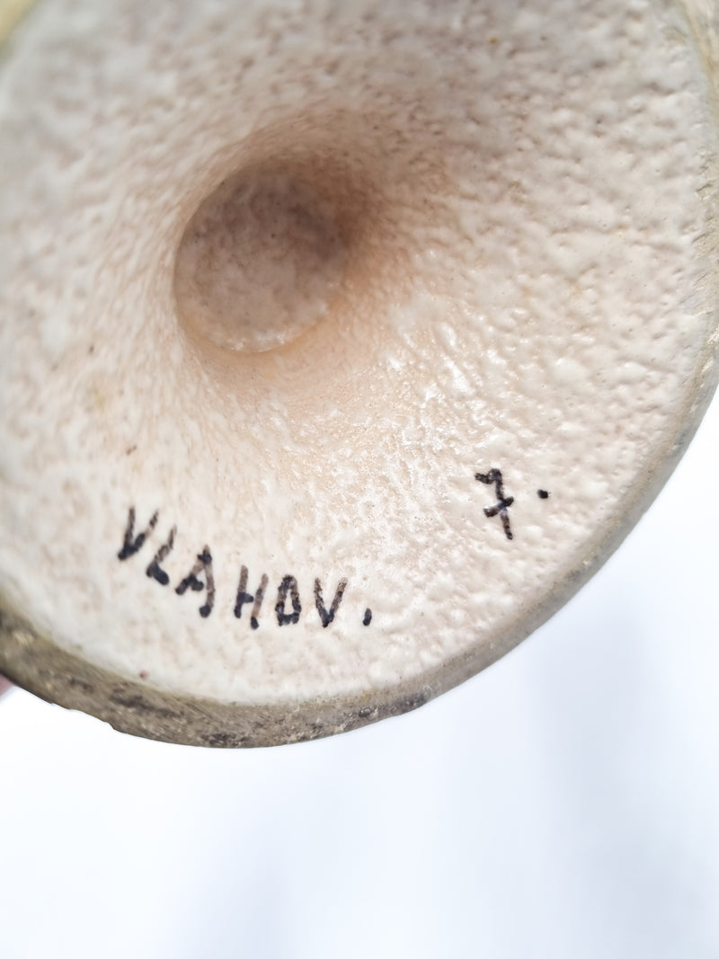 Single Flower Vase in Albisola Ceramic by Vlahov from the 1960s