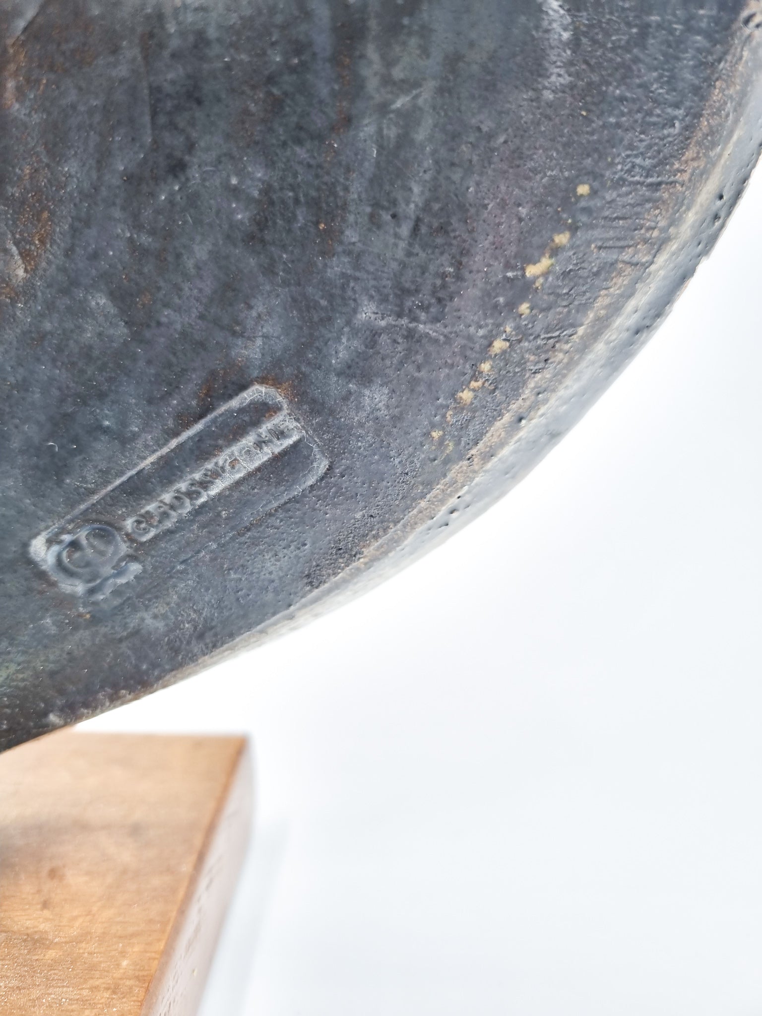 Piastra in Ceramica di Rossicone di Bruno Cassinari Anni 70