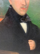 Coppia di Dipinti Olio su Tela di Dama e Gentiluomo del 1800