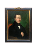 Coppia di Dipinti Olio su Tela di Dama e Gentiluomo del 1800