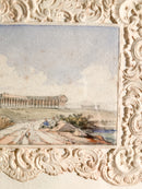 Dipinto Miniatura di Paesaggio Campano del 1800