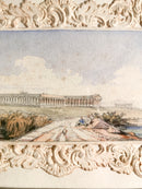 Dipinto Miniatura di Paesaggio Campano del 1800