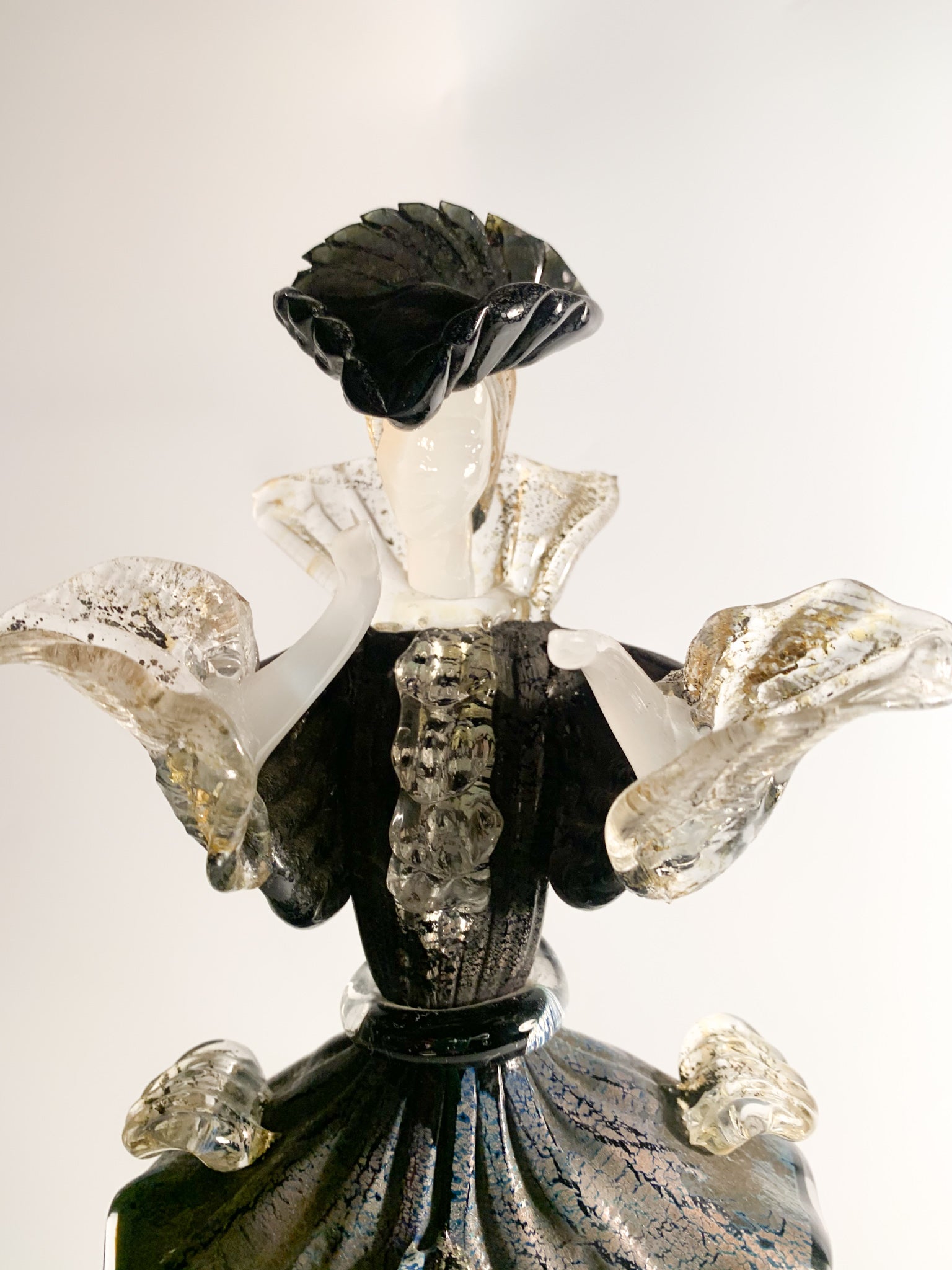 Statua Figurativa in Vetro di Murano Soffiata a Mano Attribuibili a Salviati Anni 60