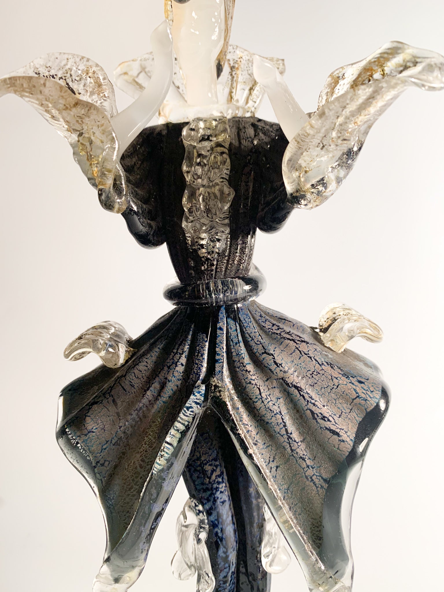 Statua Figurativa in Vetro di Murano Soffiata a Mano Attribuibili a Salviati Anni 60