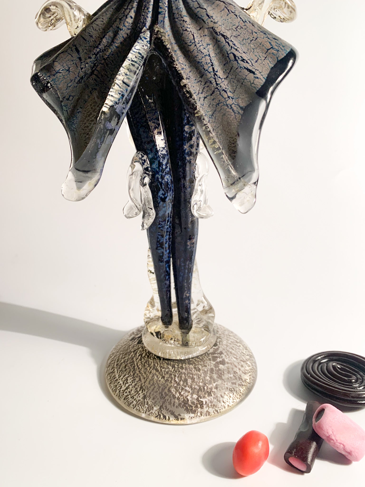 Statua Figurativa in Vetro di Murano Soffiata a Mano Attribuibili a Salviati Anni 60