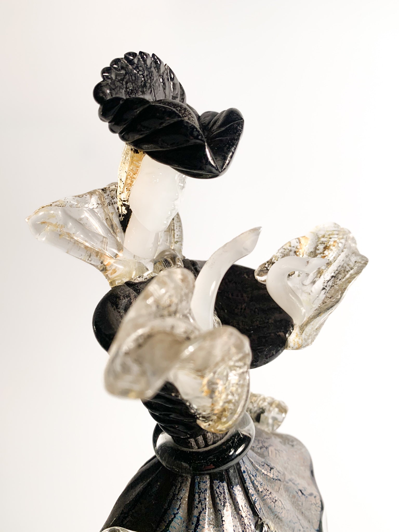 Statua Figurativa in Vetro di Murano Soffiata a Mano Attribuibili a Salviati Anni 60