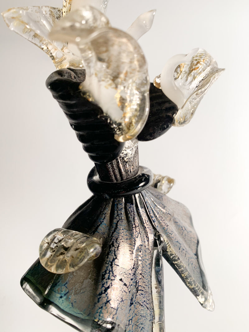 Hand Blown Murano Glass Figurative Statue Attributable to Salviati 1960s