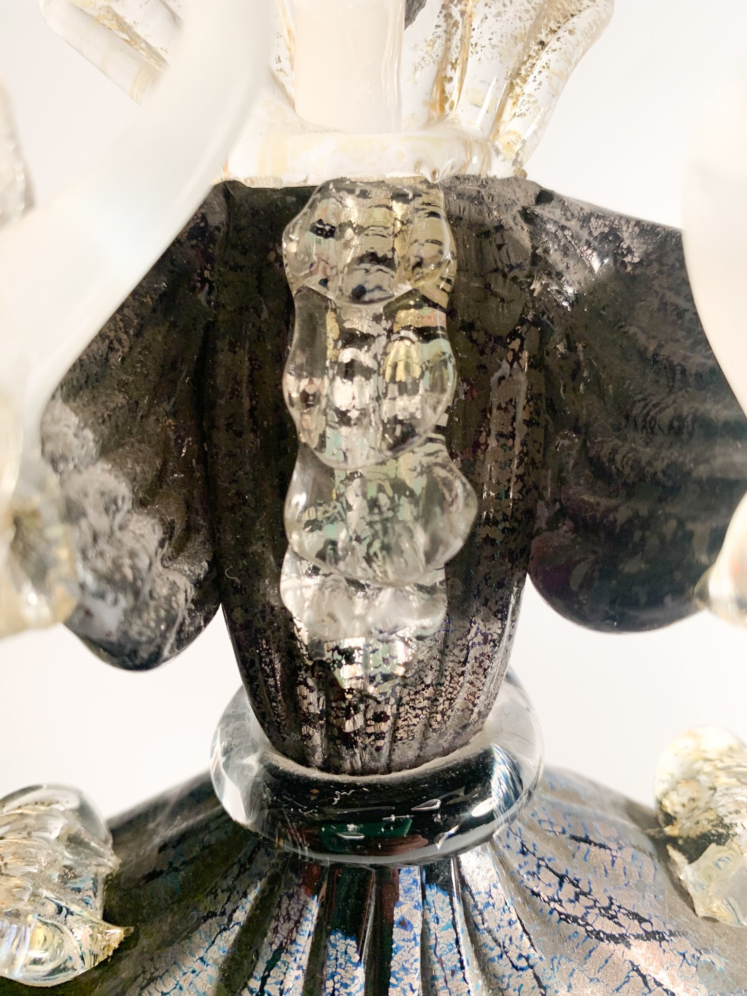 Statua Figurativa in Vetro di Murano Soffiata a Mano Attribuibili a Salviati Anni 60