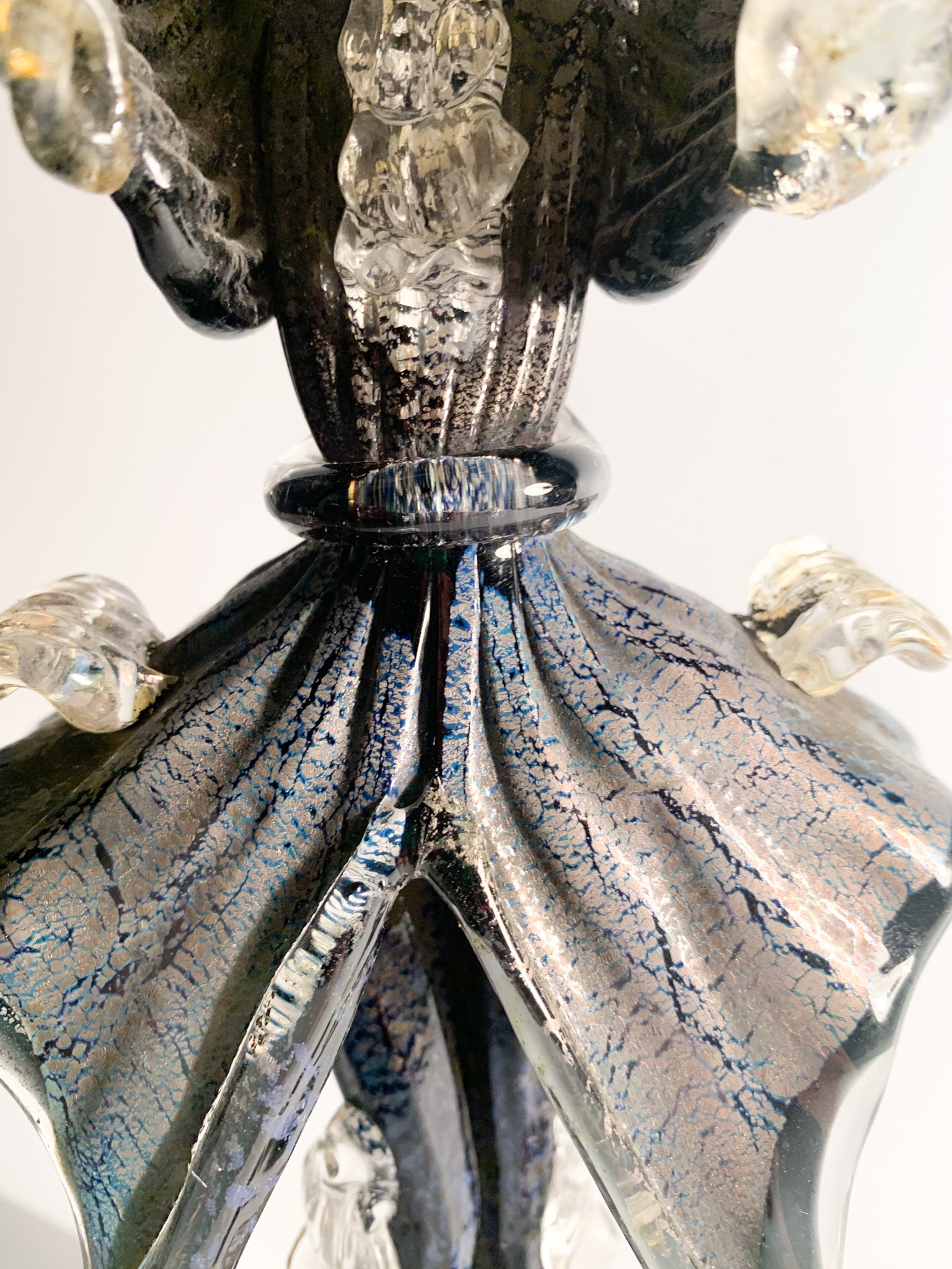 Statua Figurativa in Vetro di Murano Soffiata a Mano Attribuibili a Salviati Anni 60