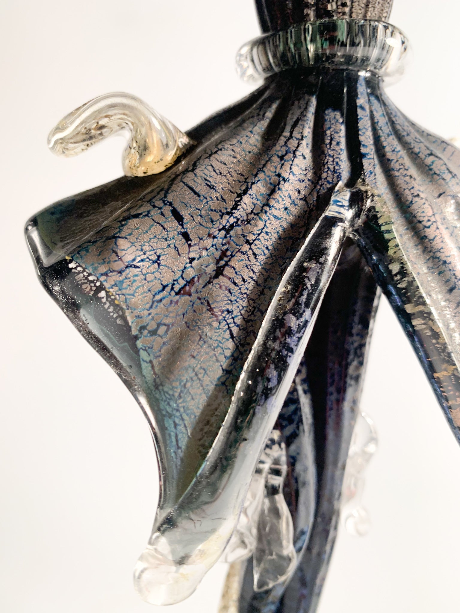 Statua Figurativa in Vetro di Murano Soffiata a Mano Attribuibili a Salviati Anni 60