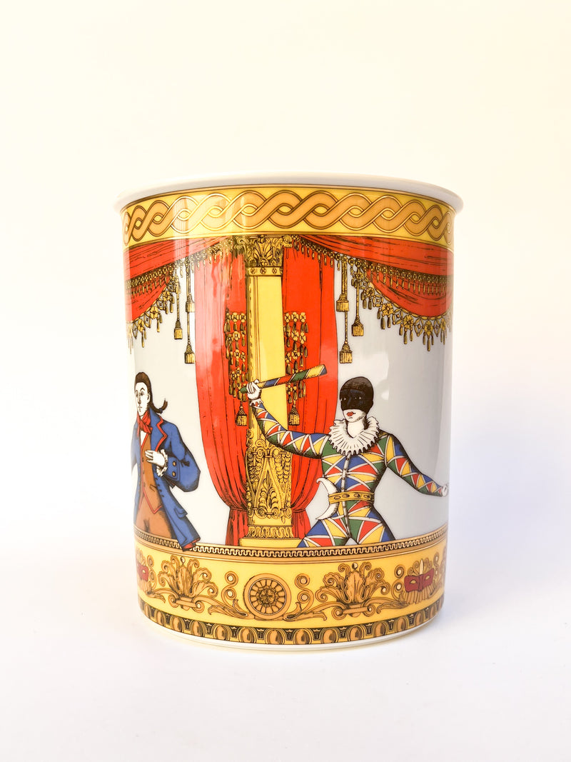 Vaso di Fornasetti in Ceramica di Rosenthal Anni 80