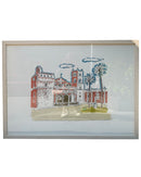 Litografia "Il Duomo di Monreale" di Orfeo Tamburi Anni 70