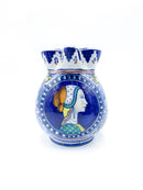 Brocca in Ceramica di Faenza Dipinta a Mano Anni 50