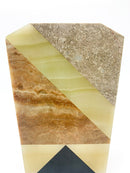 Vaso Squadrato in Marmo Colorato Anni 60