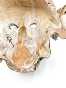 Coppia di Maschere Scolpite in Terracotta da Roberto Rigon Anni 80