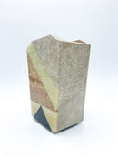 Vaso Squadrato in Marmo Colorato Anni 60