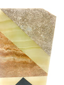 Vaso Squadrato in Marmo Colorato Anni 60