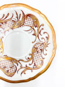 Servizio da Dodici da tè / caffè in Porcellana di Rosenthal Rosso e Oro