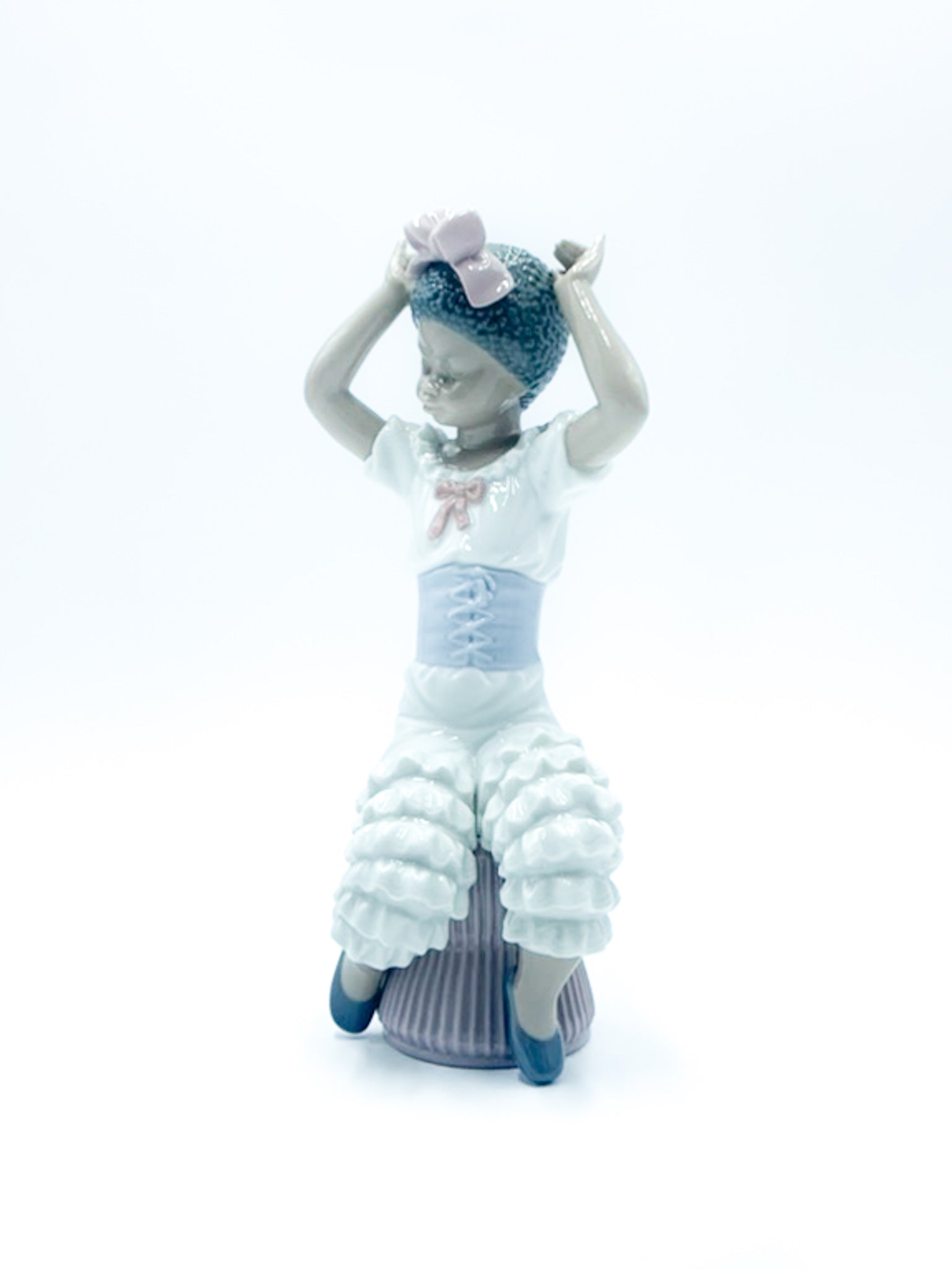 Scultura di Dama in Ceramica di Lladrò Anni 80