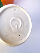 Vaso in Ceramica Gabbianelli Bianca di Franco Bettonica Anni 70