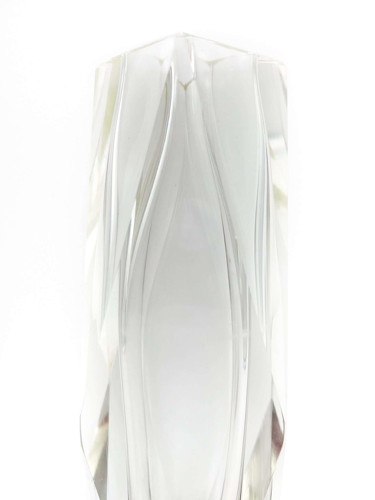 Vaso Squadrato in Vetro di Murano di Flavio Poli - Seguso Anni 60