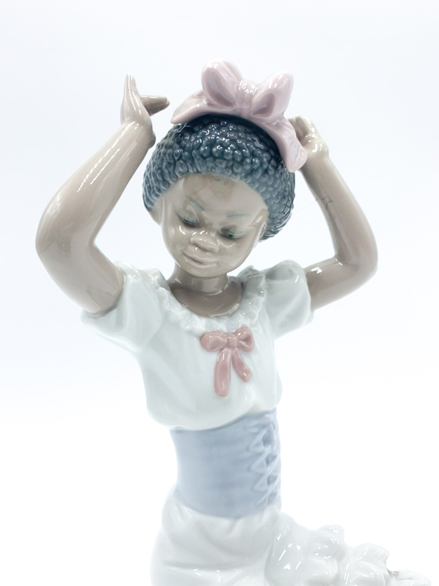 Scultura di Dama in Ceramica di Lladrò Anni 80